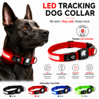 LED Tracker Ready Dog Collar
