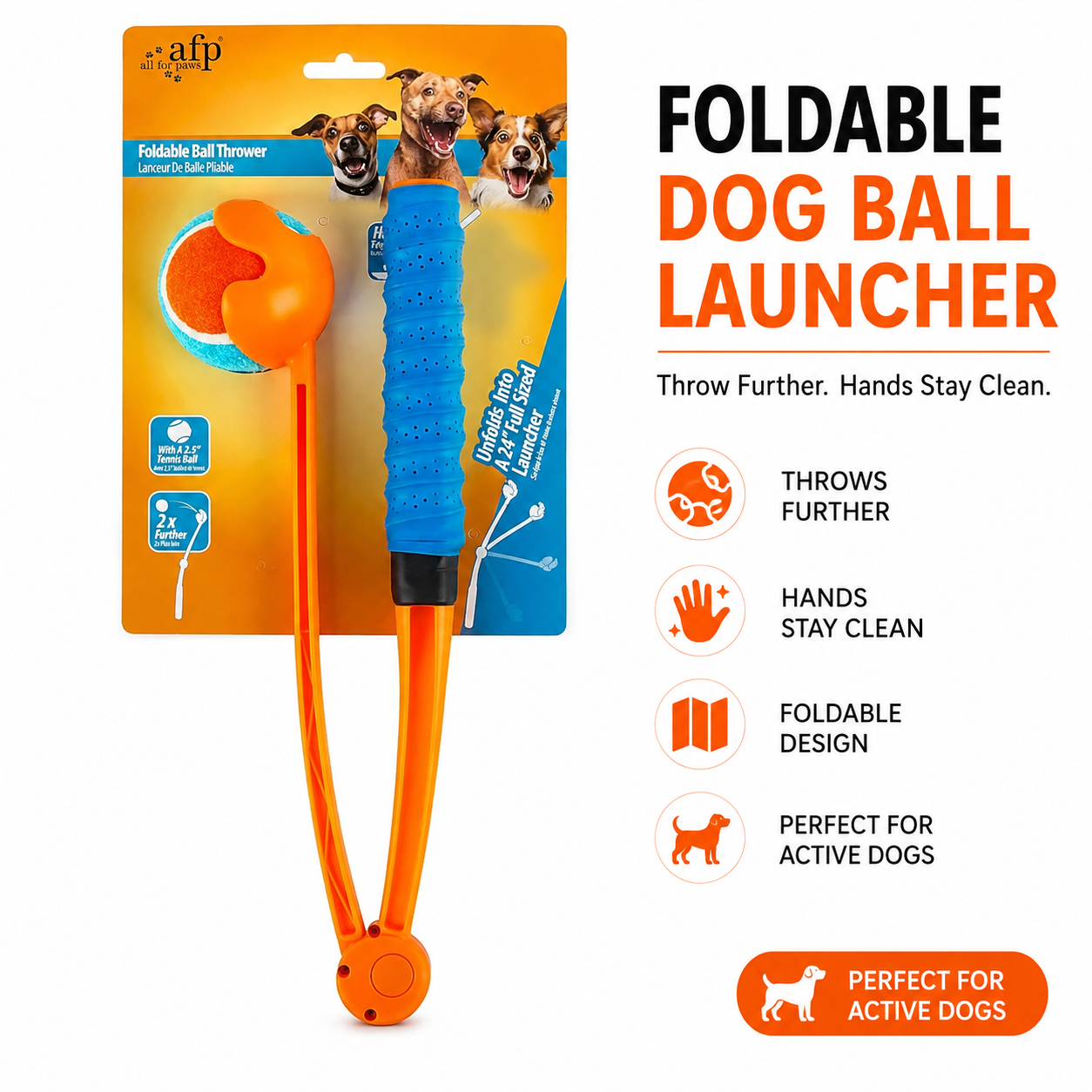 Foldable Dog Ball Launcher