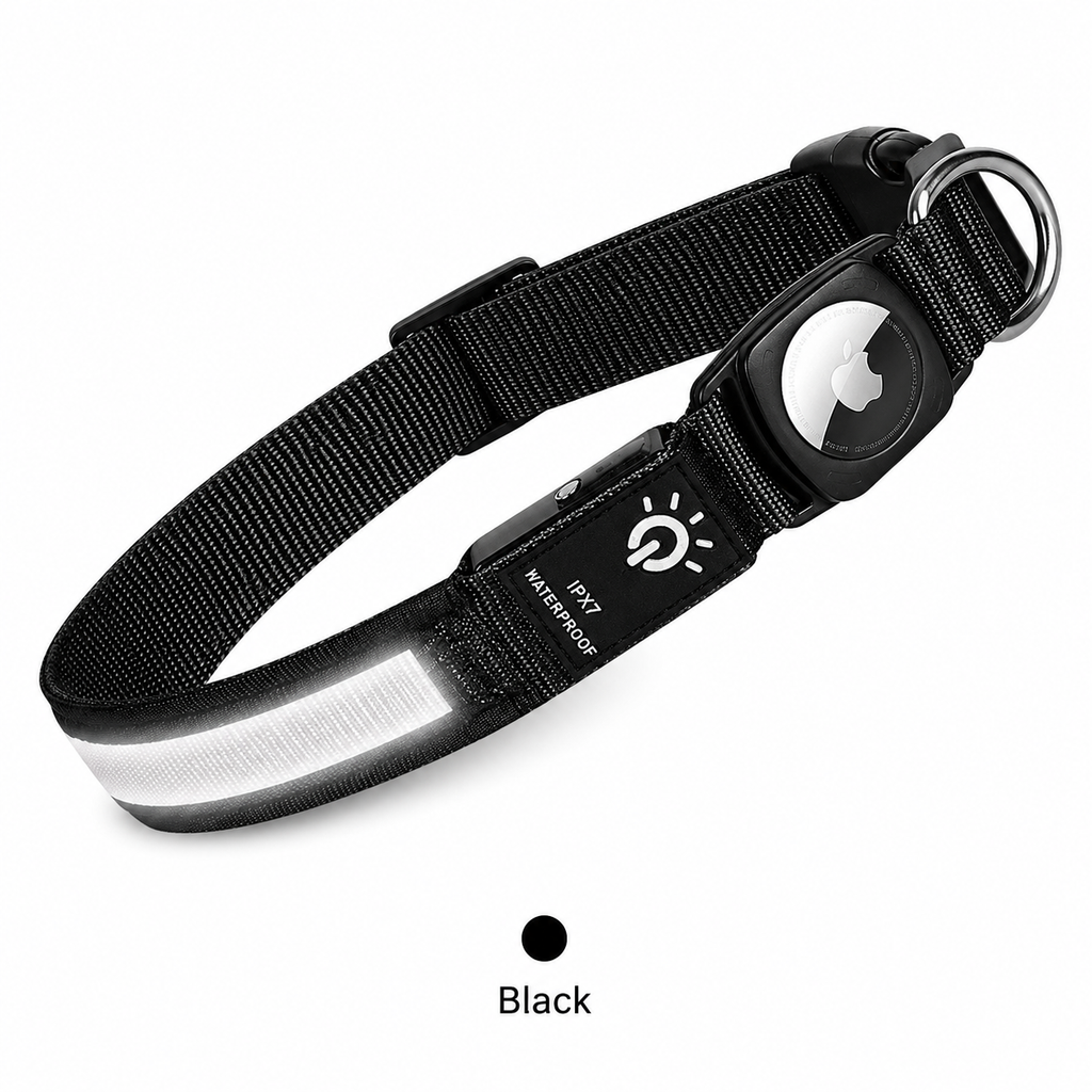 LED Tracker Ready Dog Collar