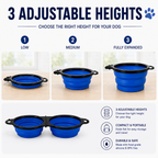 Foldable Double Dog Travel Bowl