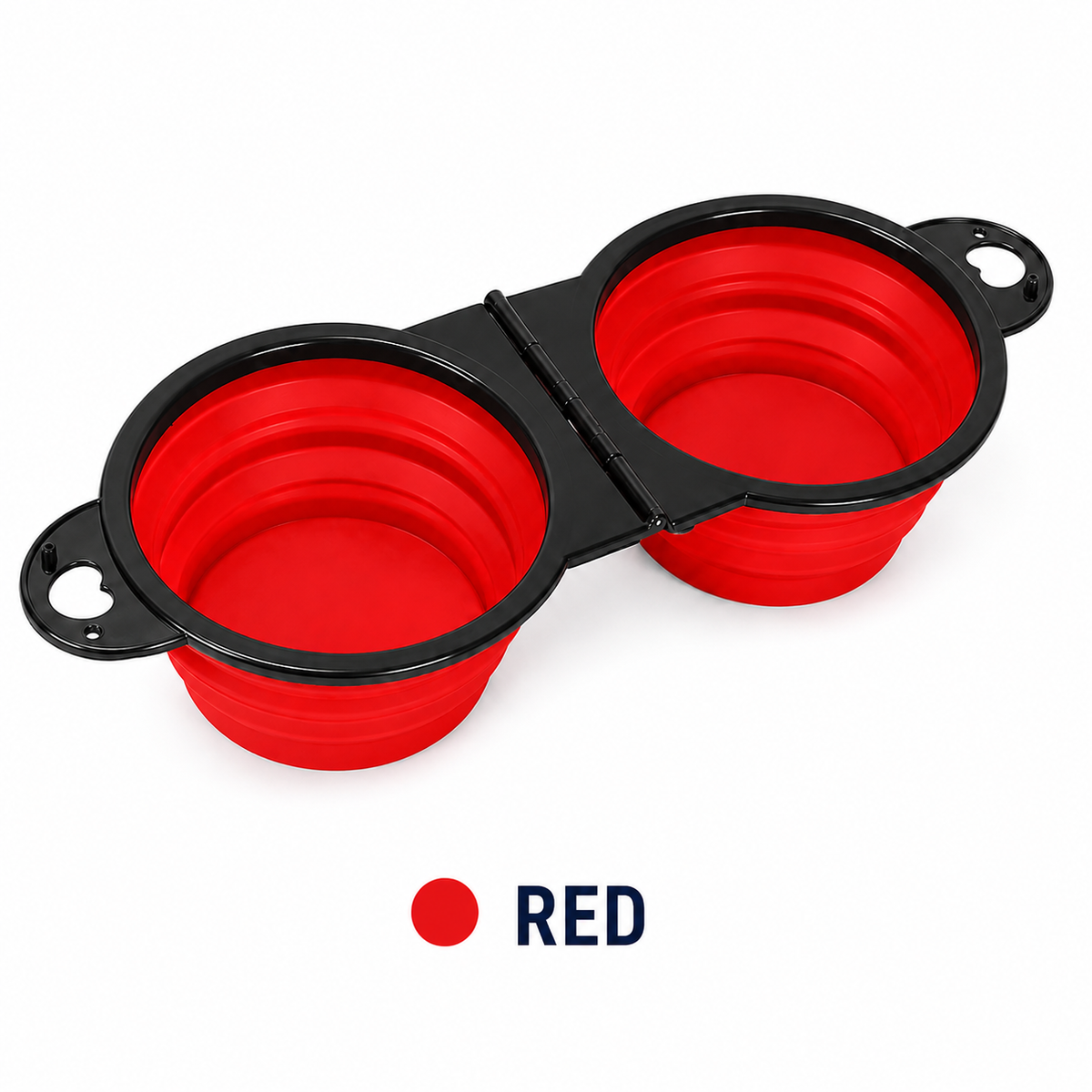 Foldable Double Dog Travel Bowl