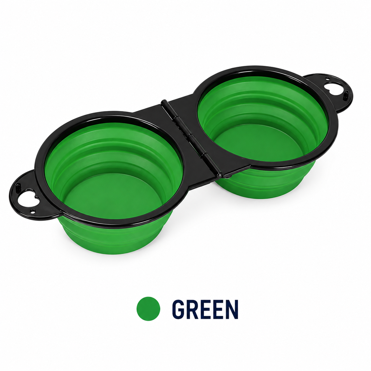 Foldable Double Dog Travel Bowl