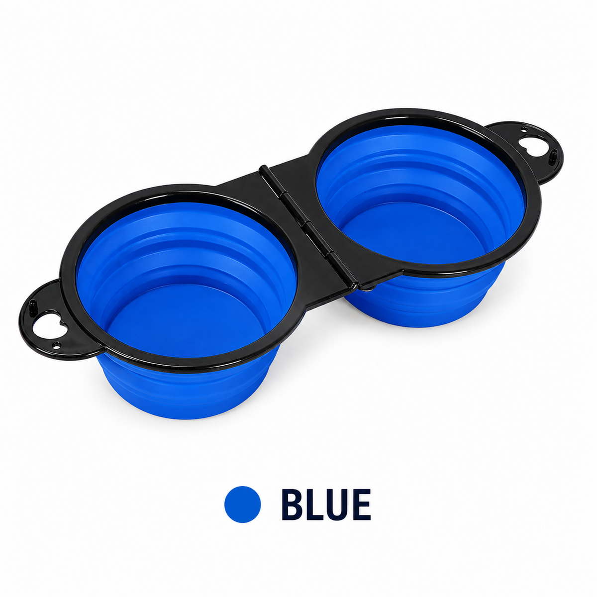 Foldable Double Dog Travel Bowl