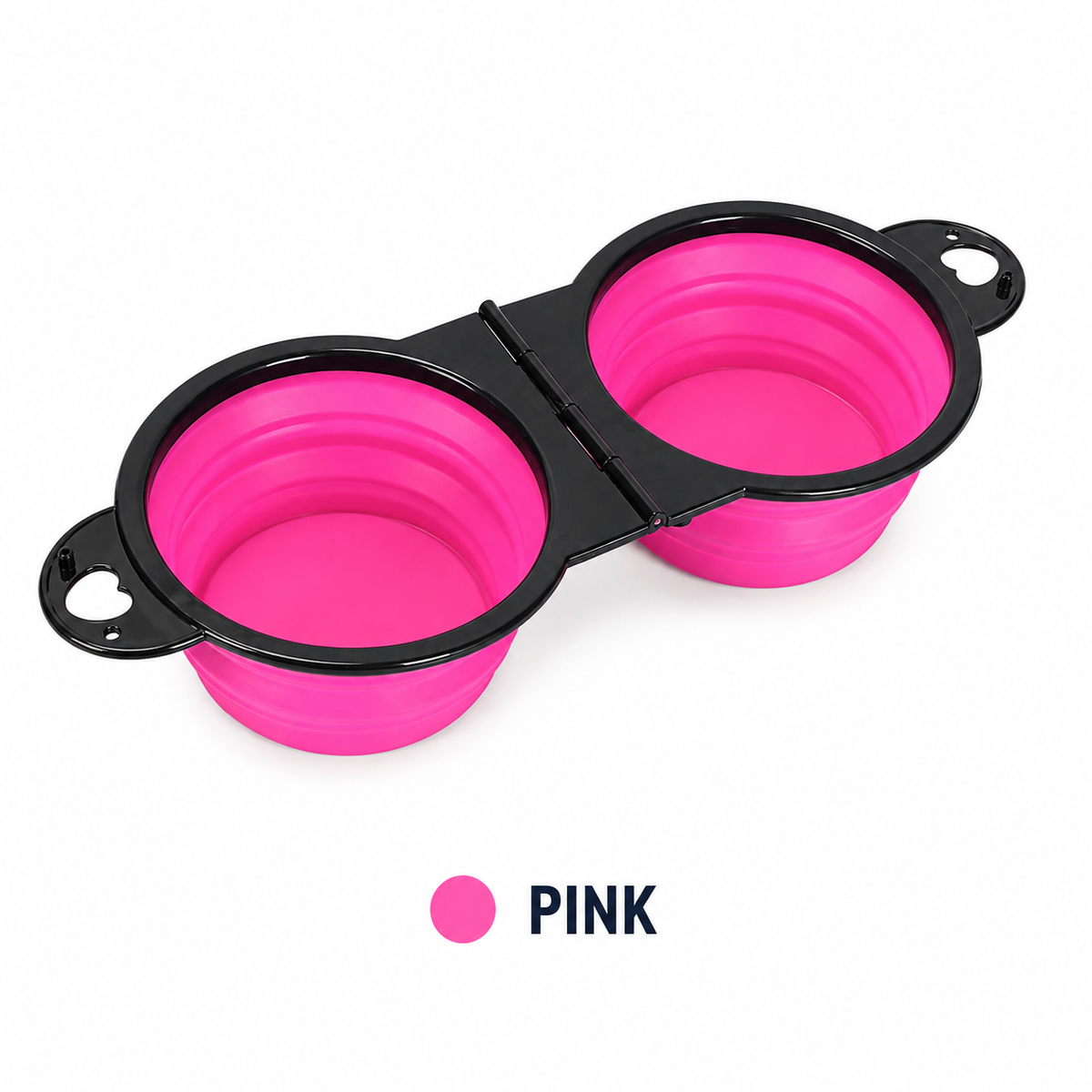 Foldable Double Dog Travel Bowl