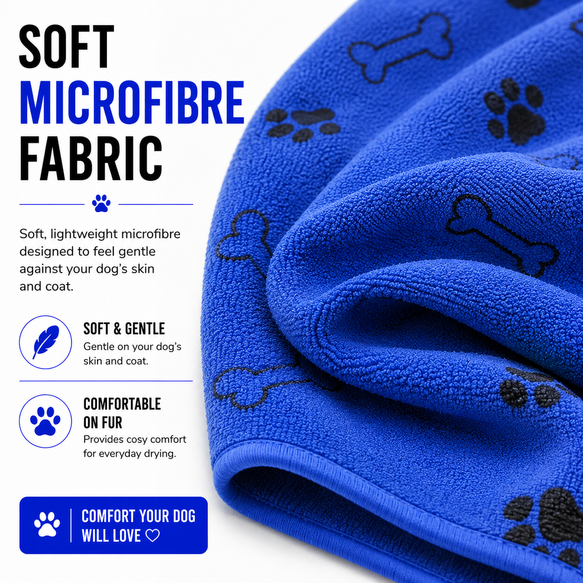 Microfibre Dog Drying Towel
