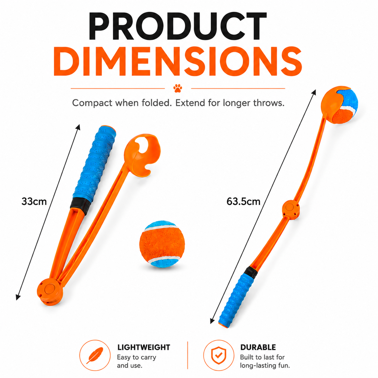 Foldable Dog Ball Launcher