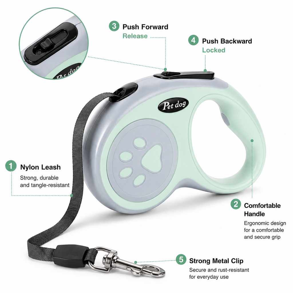 Retractable Dog Lead | 3m & 5m