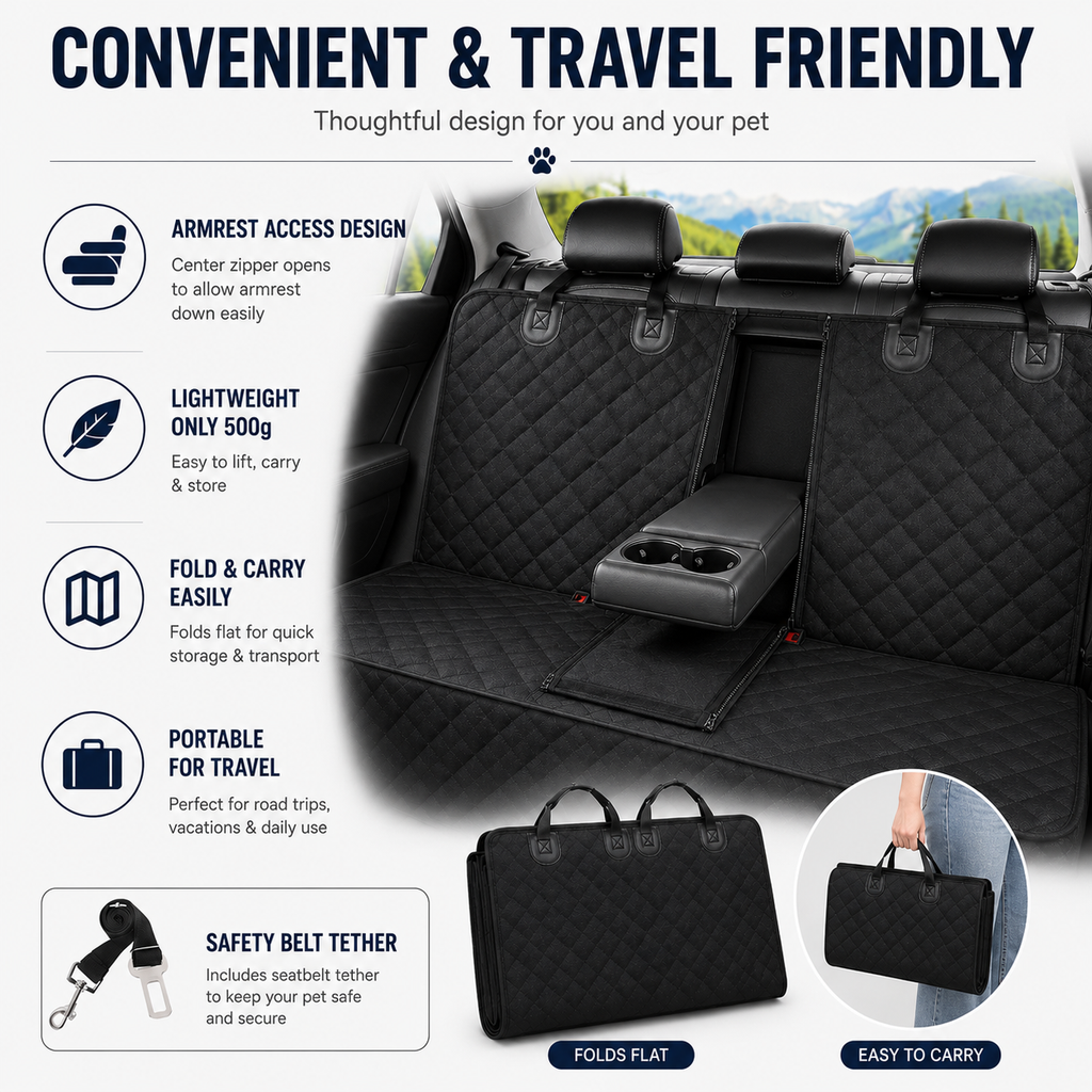 Waterproof Dog Car Seat Cover