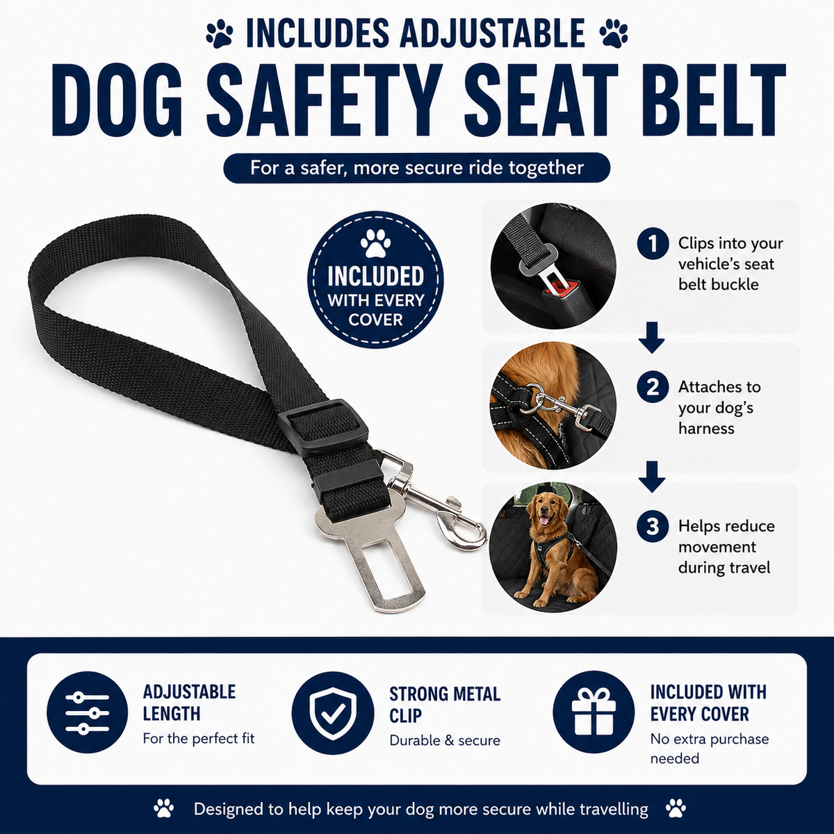 Waterproof Dog Car Seat Cover