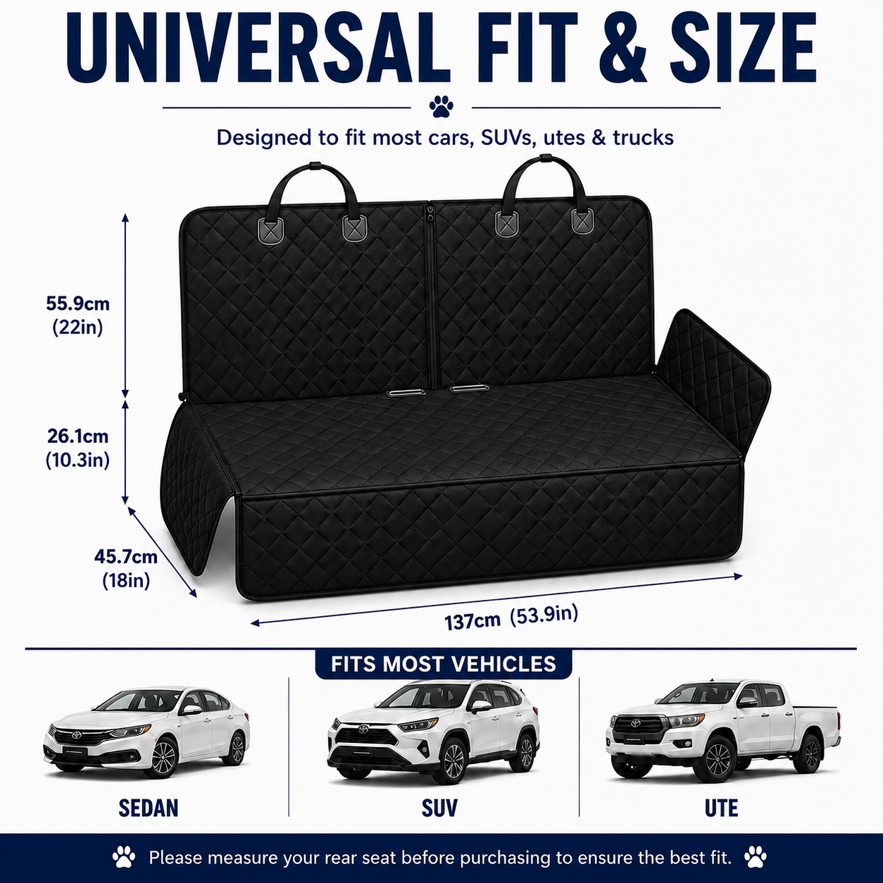 Waterproof Dog Car Seat Cover