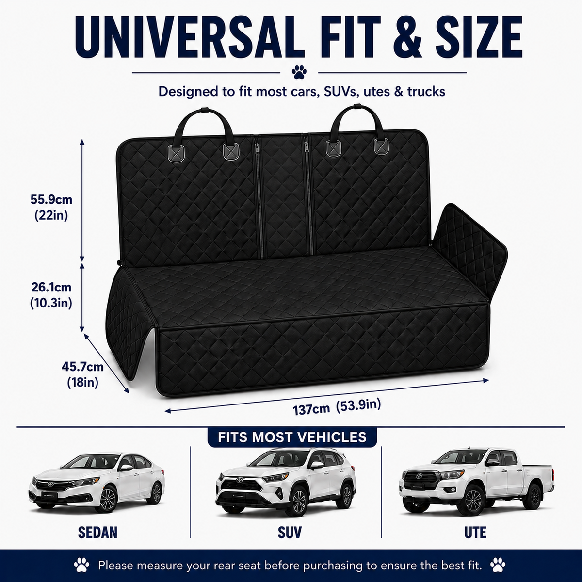 Waterproof Dog Car Seat Cover