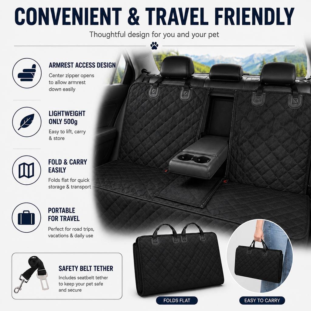 Waterproof Dog Car Seat Cover