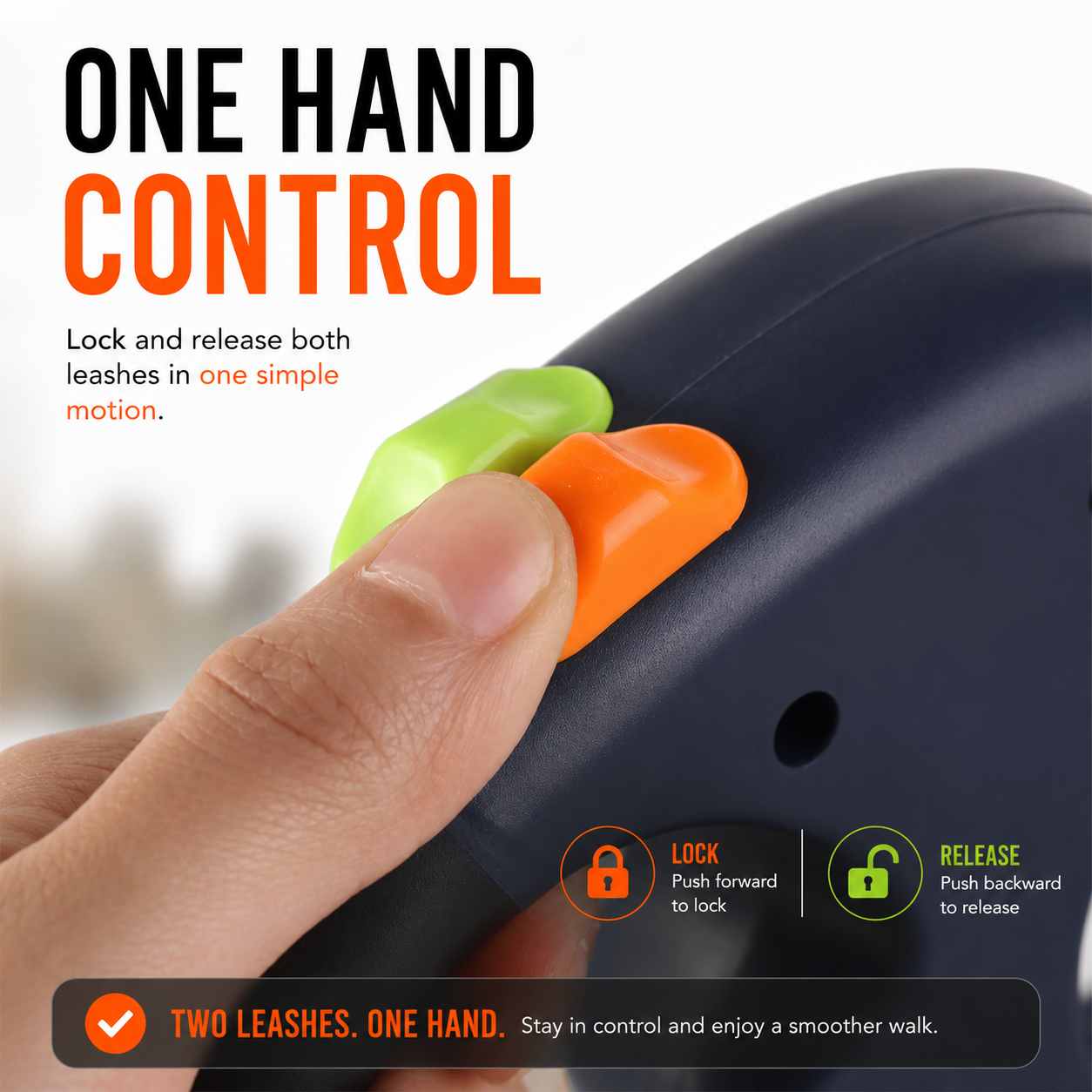 Anti-Tangle Dual Dog Lead