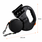 Anti-Tangle Dual Dog Lead