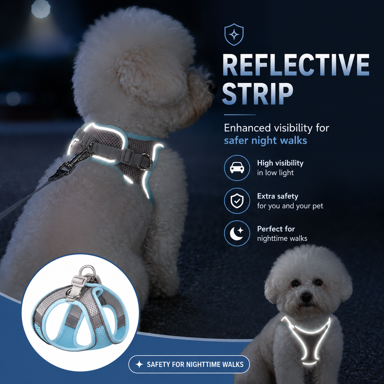 Soft Mesh Reflective Dog Harness